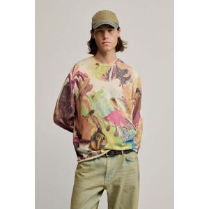 Desigual, Pull imprimé gaugin, Homme, Coton, Blanc, XL Desigual, Pull imprimé gaugin, Homme, Coton, Blanc, XL