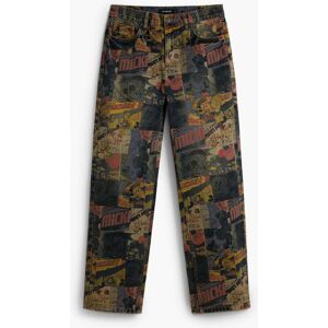 Desigual, Jean imprimé Mickey™, Coton, Noir, 28 Desigual, Jean imprimé Mickey™, Coton, Noir, 28
