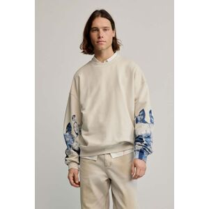 Desigual, Sweat-shirt manches imprimées, Homme, Coton, Noir, L Desigual, Sweat-shirt manches imprimées, Homme, Coton, Noir, L