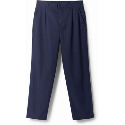 Desigual, Pantalon chino fuselé, Bleu, 34 Desigual, Pantalon chino fuselé, Bleu, 34