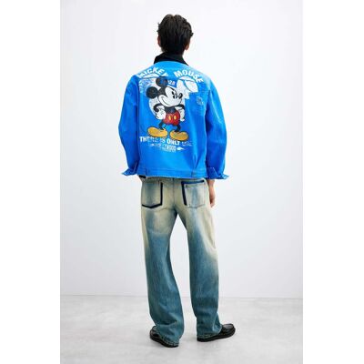 Desigual, Veste imprimée Mickey™, Homme, Coton, Bleu, L Desigual, Veste imprimée Mickey™, Homme, Coton, Bleu, L