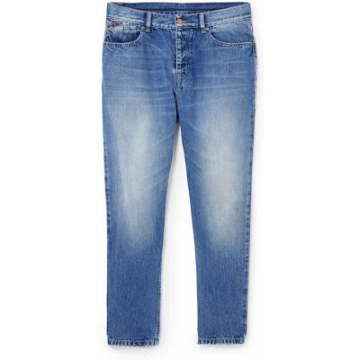 Desigual, Jean droit, Coton, Bleu, 28 Desigual, Jean droit, Coton, Bleu, 28