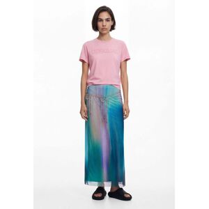 Desigual, Jupe en tulle effet dégradé, Polyester, Vert, XL Desigual, Jupe en tulle effet dégradé, Polyester, Vert, XL