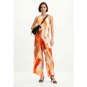 Desigual, Combinaison dos nu abstraite, Femme, Viscose, Orange, L Desigual, Combinaison dos nu abstraite, Femme, Viscose, Orange, L