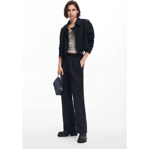 Desigual, Pantalon long droit, Noir, S Desigual, Pantalon long droit, Noir, S