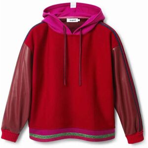Desigual, Sweat-shirt hybride, Rouge, XS Desigual, Sweat-shirt hybride, Rouge, XS