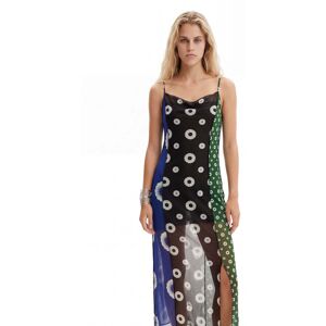 Desigual, Robe midi nuisette géométrique, Polyester, Vert, XS Desigual, Robe midi nuisette géométrique, Polyester, Vert, XS