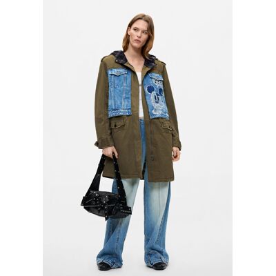 Desigual, Parka en coton Mickey™, Femme, Coton, Vert, XL Desigual, Parka en coton Mickey™, Femme, Coton, Vert, XL