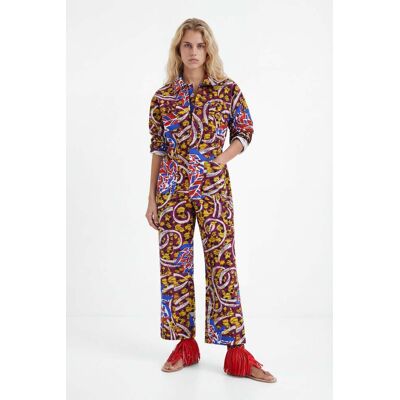 Desigual, Combinaison longue Stella Jean, Coton, Jaune, M Desigual, Combinaison longue Stella Jean, Coton, Jaune, M