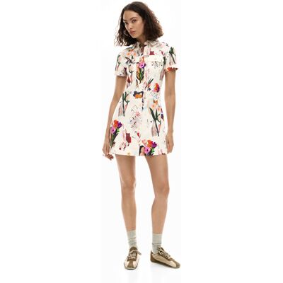 Desigual, Robe courte collage, Blanc, M Desigual, Robe courte collage, Blanc, M