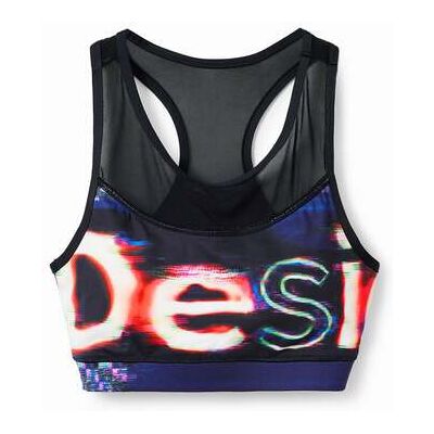 Desigual, Top sport logo, Noir, XL Desigual, Top sport logo, Noir, XL