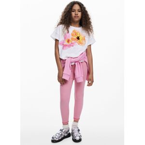 Desigual, Leggins coutures, Enfant, Coton, Rouge, 13/14 Desigual, Leggins coutures, Enfant, Coton, Rouge, 13/14
