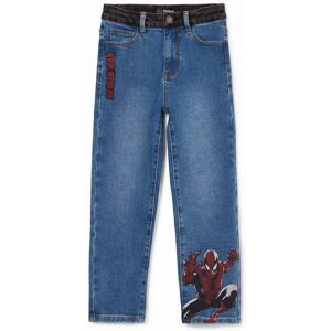 Desigual, Jean brodé Spiderman, Bleu, 9/10 Desigual, Jean brodé Spiderman, Bleu, 9/10