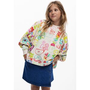 Desigual, Robe à bretelles orientale, Enfant, Coton, Blanc, 9/10 Desigual, Robe à bretelles orientale, Enfant, Coton, Blanc, 9/10