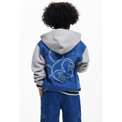 Desigual, Veste sweat Mickey Mouse™, Enfant, Coton, Bleu, 7/8 Desigual, Veste sweat Mickey Mouse™, Enfant, Coton, Bleu, 7/8