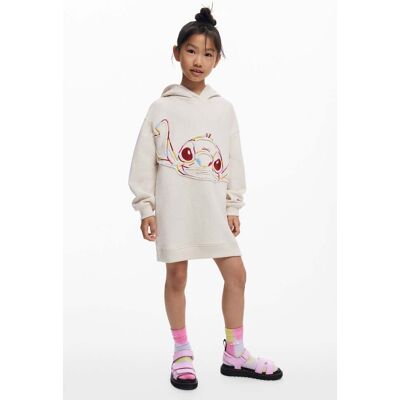Desigual, Robe-sweat Stitch™, Enfant, Coton, Blanc, 9/10 Desigual, Robe-sweat Stitch™, Enfant, Coton, Blanc, 9/10