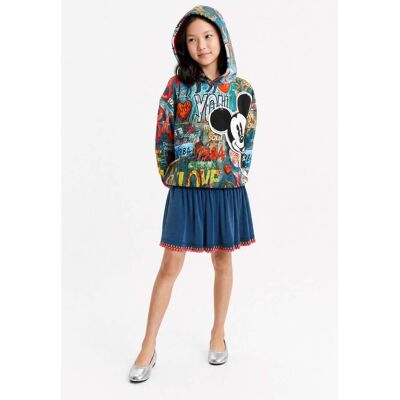 Desigual, Sweat à capuche Disney™, Enfant, Coton, Noir, 5/6 Desigual, Sweat à capuche Disney™, Enfant, Coton, Noir, 5/6
