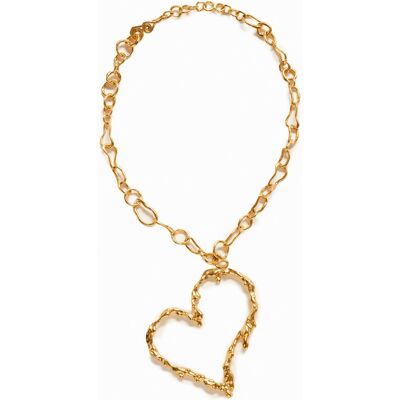 Desigual, Collier cœur plaqué or Zalio, U Desigual, Collier cœur plaqué or Zalio, U