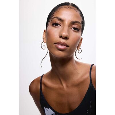 Desigual, Boucles d’oreilles spirale Zalio, Noir, U Desigual, Boucles d’oreilles spirale Zalio, Noir, U