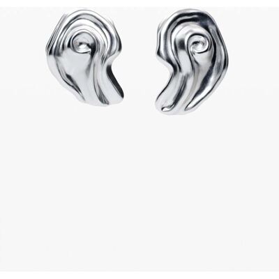 Desigual, Boucles d'oreilles coquillage plaqué argent Zalio, Noir, U Desigual, Boucles d'oreilles coquillage plaqué argent Zalio, Noir, U