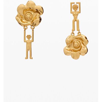 Desigual, Boucles d’oreilles asymétriques robots Zalio, U Desigual, Boucles d’oreilles asymétriques robots Zalio, U