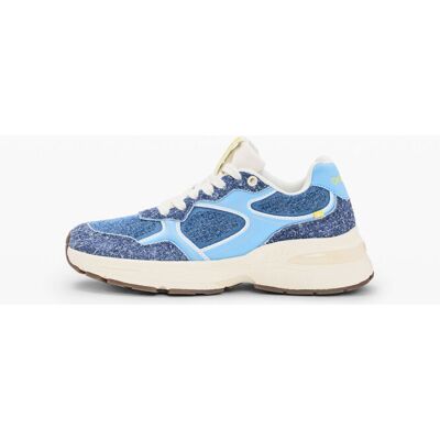 Desigual, Baskets runner combinées, Femme, Bleu, 40 Desigual, Baskets runner combinées, Femme, Bleu, 40