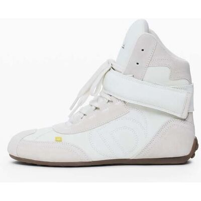 Desigual, Basket en cuir, Femme, Cow Leather, Blanc, 40 Desigual, Basket en cuir, Femme, Cow Leather, Blanc, 40