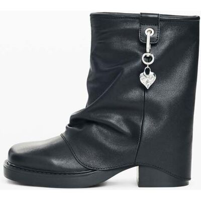 Desigual, bottines chelsea cœur, Femme, Cow Leather, Noir, 41 Desigual, bottines chelsea cœur, Femme, Cow Leather, Noir, 41