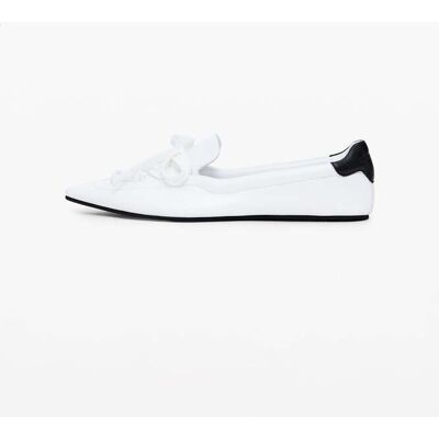 Desigual, Ballerine en cuir Maitrepierre, Sheep Leather, Blanc, 41 Desigual, Ballerine en cuir Maitrepierre, Sheep Leather, Blanc, 41
