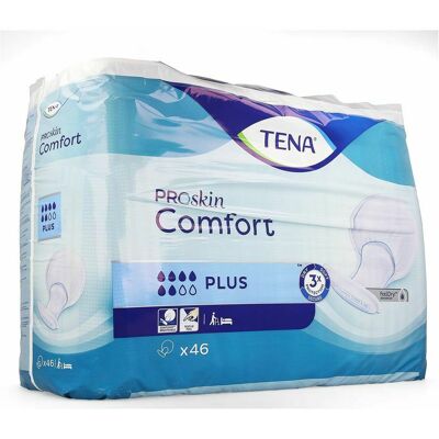 TENA Comfort Plus Protections d'Incontinence - Fuites Moyennes à Sévères - Neutralisateur d'odeurs TENA Comfort Plus Protections d'Incontinence - Fuites Moyennes à Sévères - Neutralisateur d'odeurs