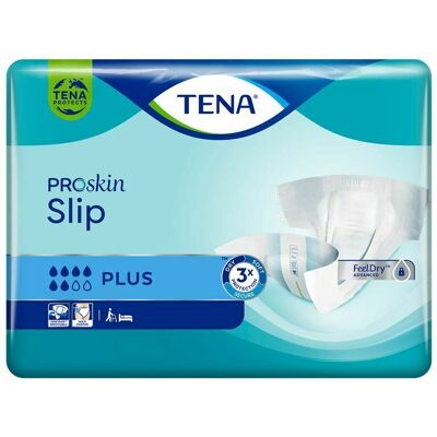 Couches d'incontinence Tena Slip Plus Moyenne - Couches d'incontinence Couches d'incontinence Tena Slip Plus Moyenne - Couches d'incontinence