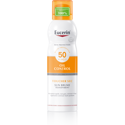 Eucerin Sun Oil Control SPF 50 Toucher Sec Brume Transparent 200ml Eucerin Sun Oil Control SPF 50 Toucher Sec Brume Transparent 200ml