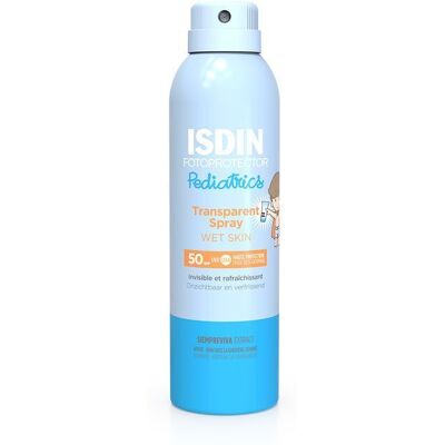 Isdin Pédiatrique SPF50 Spray Peau Humide - Protection Solaire Isdin Pédiatrique SPF50 Spray Peau Humide - Protection Solaire