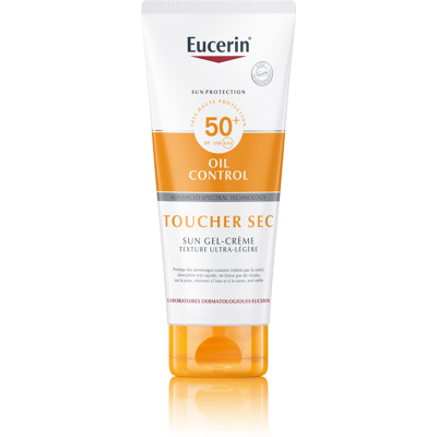 Eucerin Sun Oil Control SPF 50+ Toucher Sec Gel-Crème Texture Ultra-Légère Tube 200ml Eucerin Sun Oil Control SPF 50+ Toucher Sec Gel-Crème Texture Ultra-Légère Tube 200ml