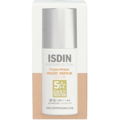 Isdin Fusion Water Magic Repair Color SPF50 Crème Solaire - 50ml Isdin Fusion Water Magic Repair Color SPF50 Crème Solaire - 50ml
