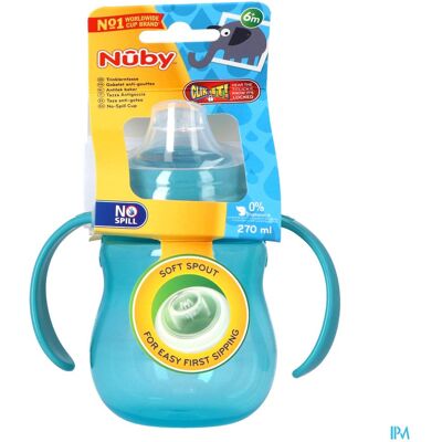 Nuby Gobelet A/goutte Anses 6m+ 270ml Nuby Gobelet A/goutte Anses 6m+ 270ml