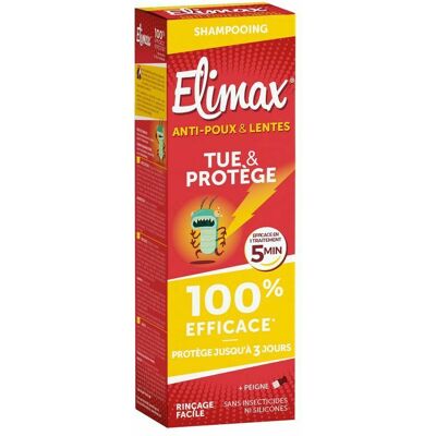 Elimax Modèle - Shampoing 2-en-1 contre les poux et les lentes - Shampoing Elimax Modèle - Shampoing 2-en-1 contre les poux et les lentes - Shampoing