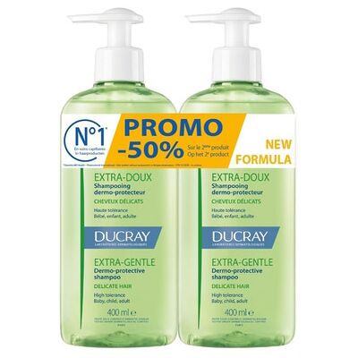 Ducray Shampoo Extra Doux Promo 2x400ml Ducray Shampoo Extra Doux Promo 2x400ml