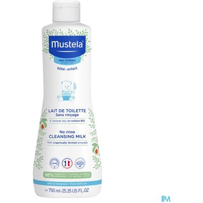 Mustela Lait Toilette Sans Rincage 750ml Mustela Lait Toilette Sans Rincage 750ml