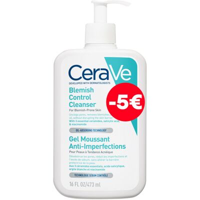 CeraVe Gel Moussant Anti-Imperfections 473ml Promo -5€ CeraVe Gel Moussant Anti-Imperfections 473ml Promo -5€