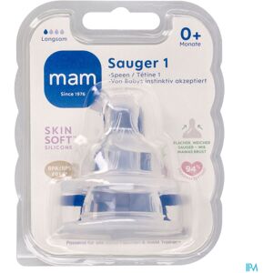 MAM Sucettes 2 pièces - Tétines transparentes MAM Sucettes 2 pièces - Tétines transparentes