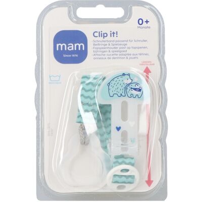MAM Clip-It Attache-Sucette 6 Pièces Multicolore MAM Clip-It Attache-Sucette 6 Pièces Multicolore