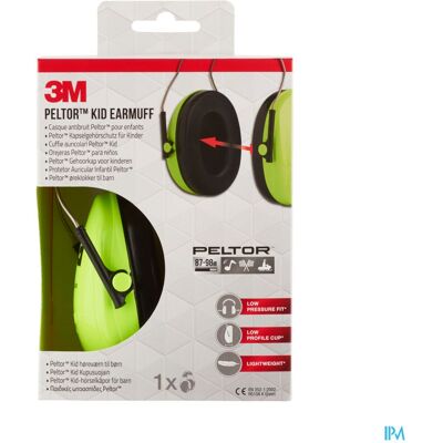 3M Peltor Hearing Protector Kid Neon Green 1 3M Peltor Hearing Protector Kid Neon Green 1