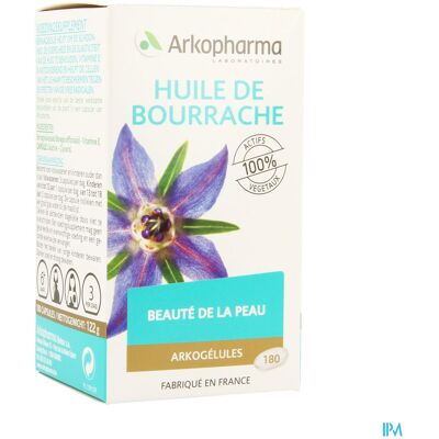 Arkopharma Arkogelules Huile De Bourrache 180 Arkopharma Arkogelules Huile De Bourrache 180