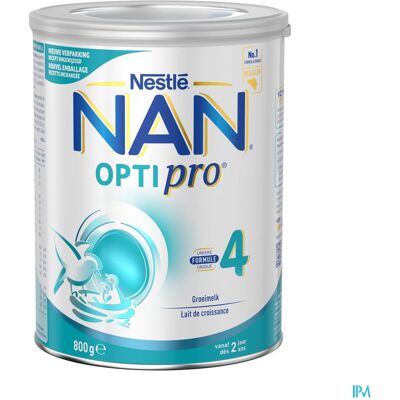 Nestlé Nan Optipro 4 Lait De Croissance Bébé 2+ Ans 800g Nestlé Nan Optipro 4 Lait De Croissance Bébé 2+ Ans 800g
