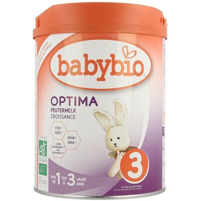 Babybio Optima 3 Lait de Croissance Bio - 800 g Babybio Optima 3 Lait de Croissance Bio - 800 g
