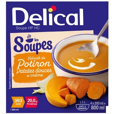 Delical Soupe Vel.potiron Patates Douces&cr4x200ml Delical Soupe Vel.potiron Patates Douces&cr4x200ml