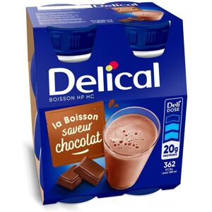Delical Boisson Lactée Hp-hc Chocolat 4x200ml Delical Boisson Lactée Hp-hc Chocolat 4x200ml