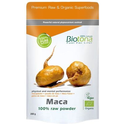 Poudre de Maca crue - Complément alimentaire - Biotona Poudre de Maca crue - Complément alimentaire - Biotona