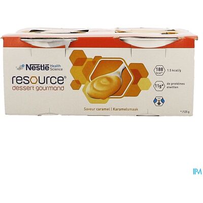 Resource Dessert Gourmand Caramel 4x125g Resource Dessert Gourmand Caramel 4x125g